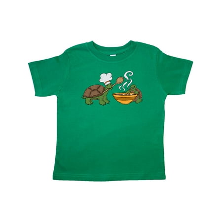 Inktastic Cute Turtle Chefs Making Soup Gift Toddler Boy or Toddler Girl T-Shirt
