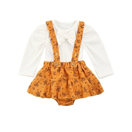 Sunisery 2PCS Infant Newborn Baby Girls Solid Color O-Neck Long Sleeve Tops+ Floral Print Suspender Culotte White 18-24 Months
Sunisery 2PCS Infant Newborn Baby Girls Solid Color O-Neck Long Sleeve Tops+ Floral Print Suspender Culotte White 18-24 Months