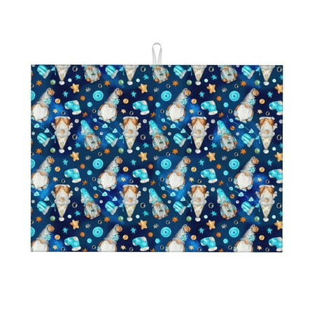 Adobk Ice blue old man cute winter Print Microfiber Dish Drying Mat Baby Bottle Drying Mat Kitchen Counter Dish Mat Super Absorbent 
Adobk Ice blue old man cute winter Print Microfiber Dish Drying Mat Baby Bottle Drying Mat Kitchen Counter Dish Mat Super Absorbent