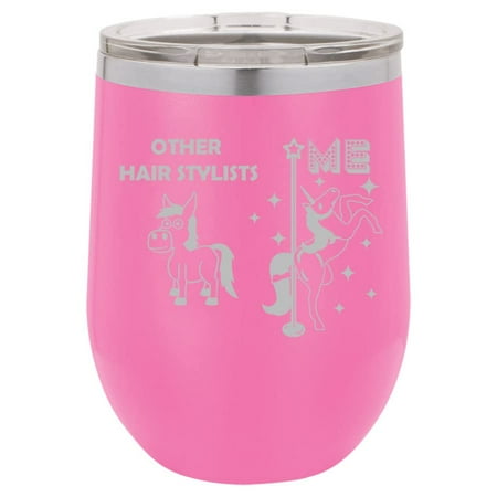 12 oz Double Wall Vacuum Insulated Stainless Steel Stemless Wine Tumbler Glass Coffee Travel Mug With Lid Hair Stylist Superstar Unicorn Funny (Hot Pink)
12 oz Double Wall Vacuum Insulated Stainless Steel Stemless Wine Tumbler Glass Coffee Travel Mug With Lid Hair Stylist Superstar Unicorn Funny (Hot Pink)
