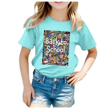 ZMHEGW Kids School Season Back To School Season Printed Casual Short Sleeve Top T Shirt
ZMHEGW Kids School Season Back To School Season Printed Casual Short Sleeve Top T Shirt