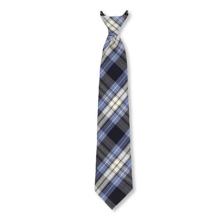 Adjustable Banded Necktie with Clip