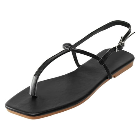 LIANGP Women s Sandals Ladies Fashion Summer Leather Solid Color Flip Flop Buckle Flat Roman Sandals Women s Shoes Black Size 7
LIANGP Women s Sandals Ladies Fashion Summer Leather Solid Color Flip Flop Buckle Flat Roman Sandals Women s Shoes Black Size 7