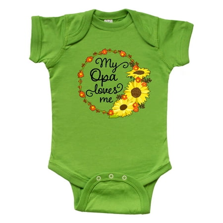 Inktastic My Opa Loves Me with Sunflower Wreath Gift Baby Boy or Baby Girl Bodysuit
Inktastic My Opa Loves Me with Sunflower Wreath Gift Baby Boy or Baby Girl Bodysuit