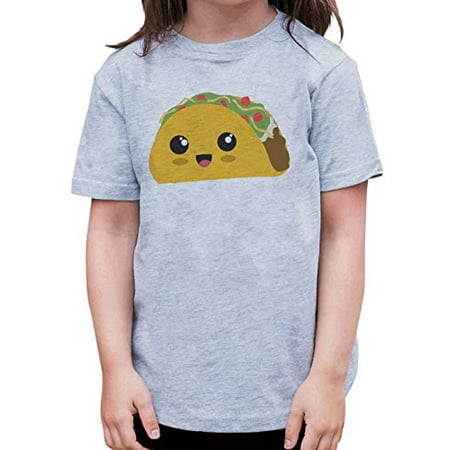 7 ate 9 Apparel Kids Fiesta Cute Taco Cinco De Mayo Grey T-Shirt