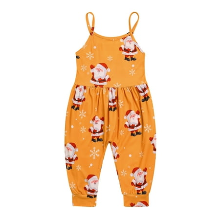 Toddler Kids Baby Romper Girls Christmas Sleeveless Cartoon Prints Jumpsuit With Pocket Clothes Outfits For 2-3 Years
Toddler Kids Baby Romper Girls Christmas Sleeveless Cartoon Prints Jumpsuit With Pocket Clothes Outfits For 2-3 Years
