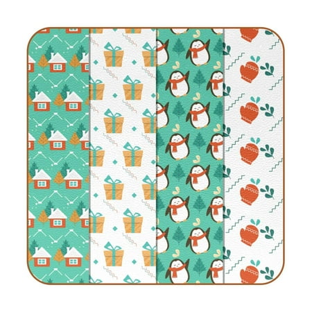 OWNTA Winter Pattern Collection Pattern Premium 6-Piece Square Coaster Set in Microfiber Leather - Non-Slip & Absorbent Cup Mats
OWNTA Winter Pattern Collection Pattern Premium 6-Piece Square Coaster Set in Microfiber Leather - Non-Slip & Absorbent Cup Mats