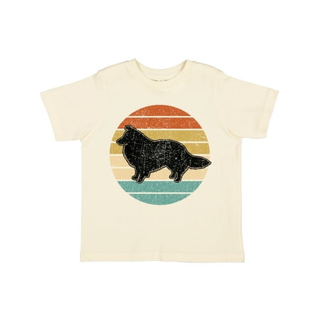 Inktastic Sheltie Dog Gift Retro Gift Toddler Boy or Toddler Girl T-Shirt