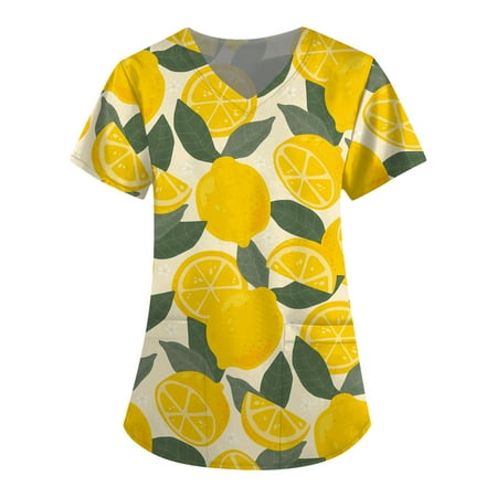 TKing Fashion Independence Day Women Plus Size Scrubs Top V-Neck Short Sleeve Printed Pockets Work Blouse for Women Yellow 4XL
TKing Fashion Independence Day Women Plus Size Scrubs Top V-Neck Short Sleeve Printed Pockets Work Blouse for Women Yellow 4XL