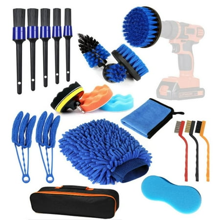 Fovolat Car Cleaning Kit 22PCS Car Detailing Kit with 5 Detailing Brushes & 3 Wire Brushes Auto Detailing Brush Set with Oxford Bag Wash Sponges Clean Towels Detailing Brushes friendly
Fovolat Car Cleaning Kit 22PCS Car Detailing Kit with 5 Detailing Brushes & 3 Wire Brushes Auto Detailing Brush Set with Oxford Bag Wash Sponges Clean Towels Detailing Brushes friendly