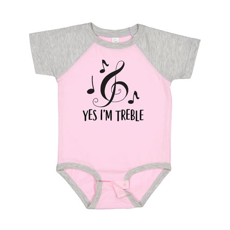Inktastic Funny Music Yes Im Treble Gift Gift Baby Boy or Baby Girl Bodysuit