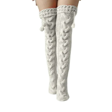 Winter Knitted Long Socks Free Size Keep Warm Perfect Gifts for Students Adults Girls White
Winter Knitted Long Socks Free Size Keep Warm Perfect Gifts for Students Adults Girls White