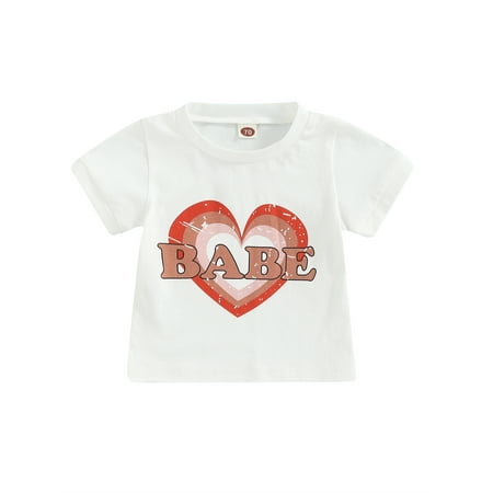 Suanret Toddler Baby Girl Romper Babe Shirt Summer Outfits Short Sleeve Jumpsuit T-Shirt Tops White T-Shirt 12-18 Months
Suanret Toddler Baby Girl Romper Babe Shirt Summer Outfits Short Sleeve Jumpsuit T-Shirt Tops White T-Shirt 12-18 Months