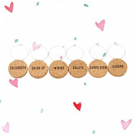 NUOLUX 6 Pcs Cork Glass Charms DIY Goblet Wine Glass Rings with Wire Drink Markers for Parties Holidays
NUOLUX 6 Pcs Cork Glass Charms DIY Goblet Wine Glass Rings with Wire Drink Markers for Parties Holidays