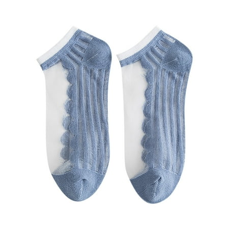 Huaai socks for women Tulle Pearl Summer Socks Women Transparent Lace Elastic Ultra Thin Silk Stockings Short Women Nylon cute socks Blue
Huaai socks for women Tulle Pearl Summer Socks Women Transparent Lace Elastic Ultra Thin Silk Stockings Short Women Nylon cute socks Blue
