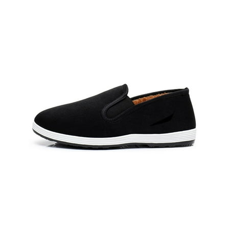 Woobling Womens Casual Shoe Non-slip Winter Flats Slip-On Cotton Loafers Mens Walking Shoes Comfortable Warm Slip Resistant Black with Lined 3# 7
Woobling Womens Casual Shoe Non-slip Winter Flats Slip-On Cotton Loafers Mens Walking Shoes Comfortable Warm Slip Resistant Black with Lined 3# 7