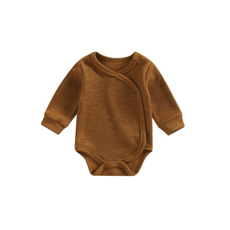 Amuver Baby Boys Girls Autumn Knitted Romper Solid Color Long Sleeve O Neck Oblique Button Romper
Amuver Baby Boys Girls Autumn Knitted Romper Solid Color Long Sleeve O Neck Oblique Button Romper