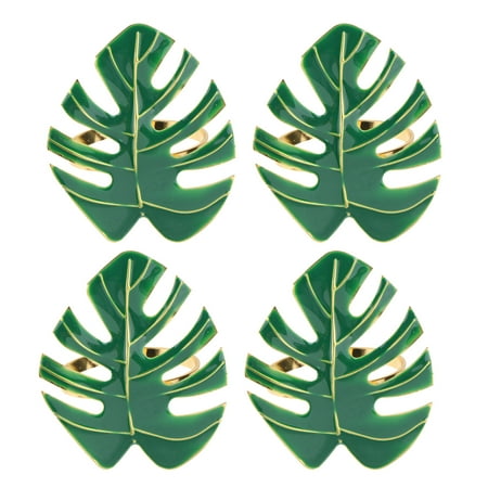 OUNONA 4PCS Hawaii Party Napkin Buckle Simulated Monstera Leaf Napkin Holder Multi-purpose Napkin Clasp Simple Alloy Napkin Ring for Home Party (Green)
OUNONA 4PCS Hawaii Party Napkin Buckle Simulated Monstera Leaf Napkin Holder Multi-purpose Napkin Clasp Simple Alloy Napkin Ring for Home Party (Green)