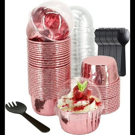 Ruibeauty 50 Pack Cupcake Cups with Lids 5.5 Oz Foil Disposable Baking Cups Cupcake
Ruibeauty 50 Pack Cupcake Cups with Lids 5.5 Oz Foil Disposable Baking Cups Cupcake