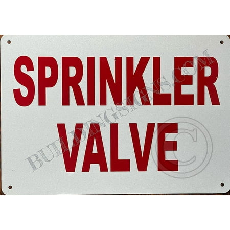 Sprinkler Valve Sign (White Reflective Aluminium 7X10 Rust Free) (ref-2201)
Sprinkler Valve Sign (White Reflective Aluminium 7X10 Rust Free) (ref-2201)