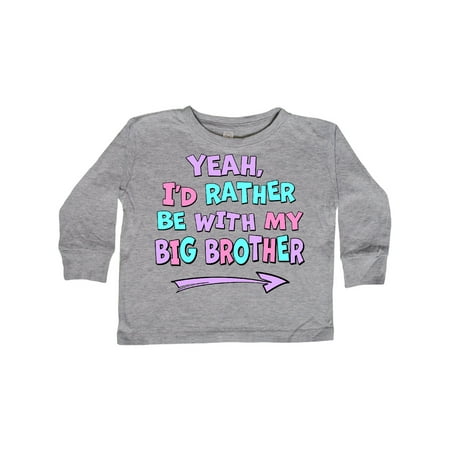 Inktastic Yeah I d Rather be with My Big Brother Pink Blue Purple Gift Toddler Boy or Toddler Girl Long Sleeve T-Shirt
Inktastic Yeah I d Rather be with My Big Brother Pink Blue Purple Gift Toddler Boy or Toddler Girl Long Sleeve T-Shirt