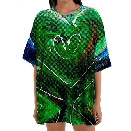 SIMQOing Women s Gift Blouses St.Patrick Lucky Print T-Shirt Loose Short Sleeve Crew Neck Tee Top
SIMQOing Women s Gift Blouses St.Patrick Lucky Print T-Shirt Loose Short Sleeve Crew Neck Tee Top