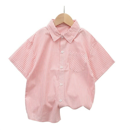 Otqutp Baby Mini Blouse Children s Summer T Shirt Short Sleeved Stand Up Collar Striped Top Casual Going Out for Boys Girls 1 to 8 Years
Otqutp Baby Mini Blouse Children s Summer T Shirt Short Sleeved Stand Up Collar Striped Top Casual Going Out for Boys Girls 1 to 8 Years