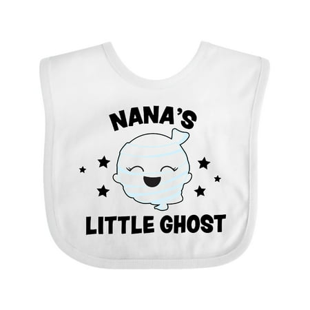 Inktastic Cute Nana s Little Ghost with Stars Gift Baby Girl Bib