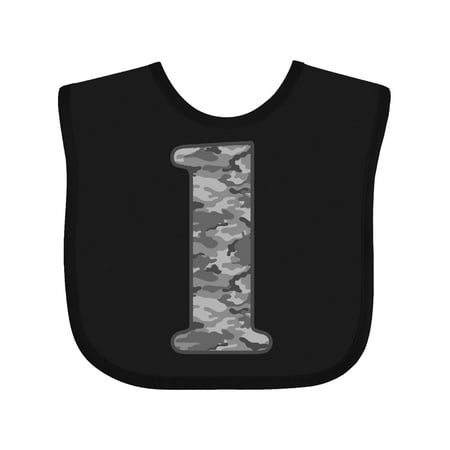 Inktastic Green Camo 1st Birthday Gift Baby Boy Bib