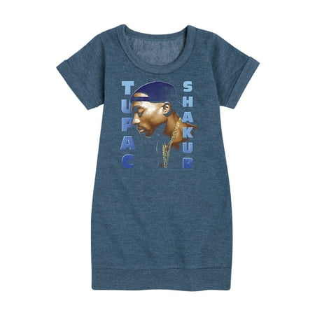 Bravado - Tupac - Realistic Photo - Toddler & Youth Girls Fleece Dress