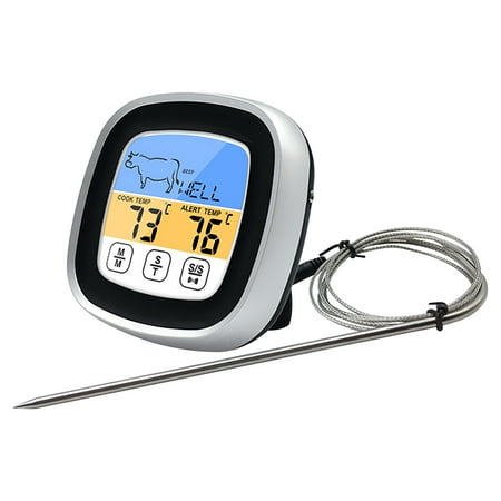

Thermometer ，Food Thermometer Electronic Timing Multifunctional Magnet Barbecue Thermometer