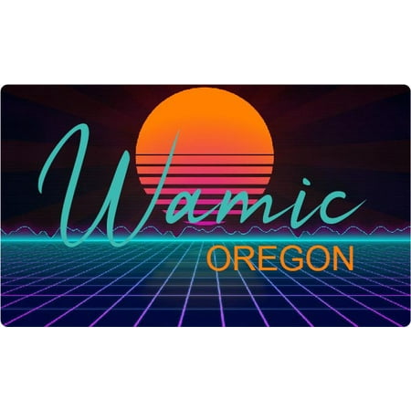 Wamic Oregon 4 X 2.25-Inch Fridge Magnet Retro Neon Design