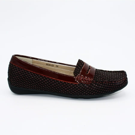 Women s Rounded Closed Toe Penny Loafer - 1936 Boutique Style 1639