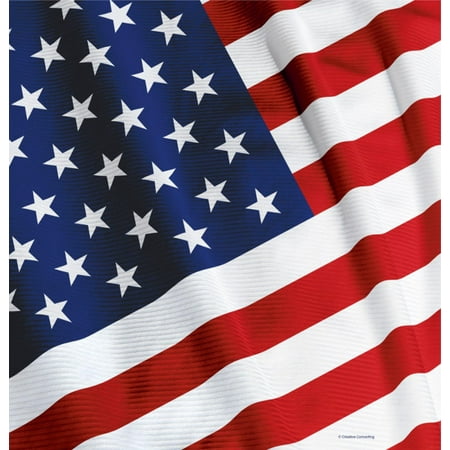 Club Pack of 12 Stars and Stripes American Valor Disposable Plastic Banquet Party Table Covers 108