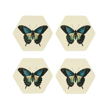 Leather Coasters with Heat-resistant for Drinks Blue Black Butterfly Art -标题2 Hexagon
Leather Coasters with Heat-resistant for Drinks Blue Black Butterfly Art -标题2 Hexagon