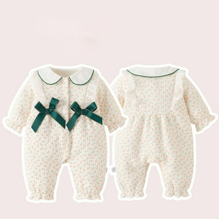 Babys Girls Boys Solid Spring Winter Bow Tie Long Sleeve Romper Jumpsuit Clothes Beige 80
Babys Girls Boys Solid Spring Winter Bow Tie Long Sleeve Romper Jumpsuit Clothes Beige 80