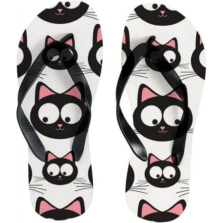 Hyjoy Women Flip Flops Slippers Cute Cat Animal Cartoon Black Sandals for Beach Summer Shower Men Boy Girl Kid
Hyjoy Women Flip Flops Slippers Cute Cat Animal Cartoon Black Sandals for Beach Summer Shower Men Boy Girl Kid