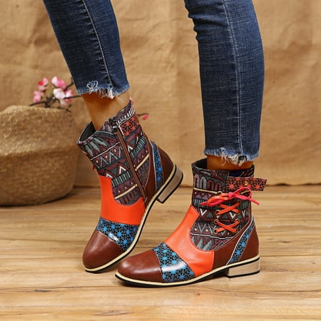 TUTUnaumb Winter Hot Sale Clearance Women S Shoes Fashion Solid Color Retro Laceing National-Style Middle Heel Zipper Non-Slip Low Boots for Party/Wedding/Leisure-Red
TUTUnaumb Winter Hot Sale Clearance Women S Shoes Fashion Solid Color Retro Laceing National-Style Middle Heel Zipper Non-Slip Low Boots for Party/Wedding/Leisure-Red