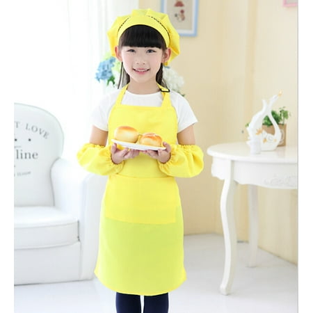 Kids Aprons for Cooking and Baking - 4 Piece Set Kids Aprons for Painting with Protective Sleeves
Kids Aprons for Cooking and Baking - 4 Piece Set Kids Aprons for Painting with Protective Sleeves