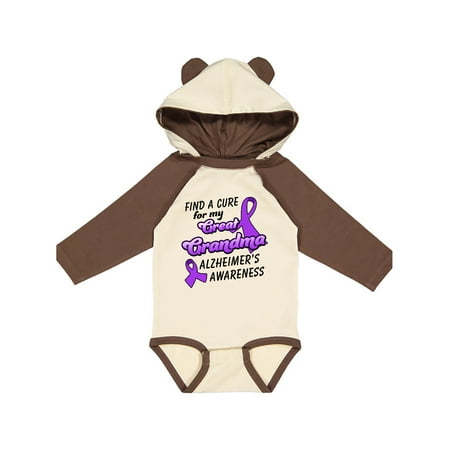 Inktastic Alzheimer s Awareness Find a Cure for my Great Grandma Gift Baby Boy or Baby Girl Long Sleeve Bodysuit
Inktastic Alzheimer s Awareness Find a Cure for my Great Grandma Gift Baby Boy or Baby Girl Long Sleeve Bodysuit