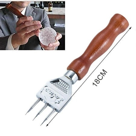 Japanese Steel Ice Pick 3 Prong Ice Chipper With Wooden Handle Ice Crusher For Cocktail Bartender Bar
Japanese Steel Ice Pick 3 Prong Ice Chipper With Wooden Handle Ice Crusher For Cocktail Bartender Bar