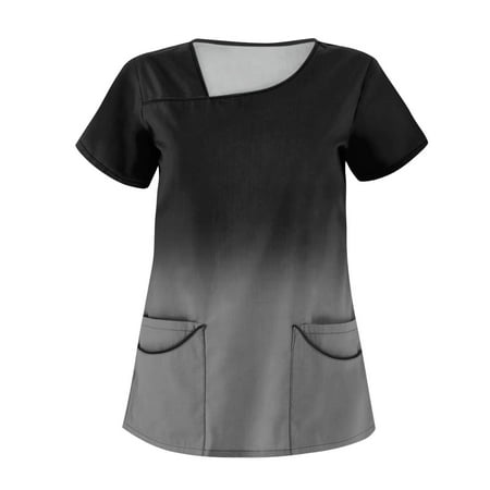 Yubatuo Independence Day Women Plus Size Scrubs Top with Pockets V-Neck Short Sleeve Printed Work Blouse for Women Gray M
Yubatuo Independence Day Women Plus Size Scrubs Top with Pockets V-Neck Short Sleeve Printed Work Blouse for Women Gray M