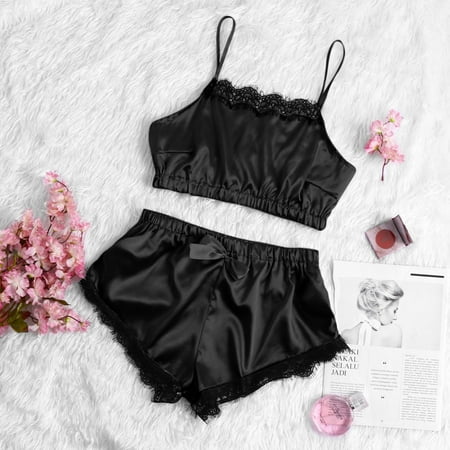 Yubatuo Lingerie for Women Sexy Satin Sling Sleepwear Lingerie Lace Bowknot Nightwear Underwear Set
Yubatuo Lingerie for Women Sexy Satin Sling Sleepwear Lingerie Lace Bowknot Nightwear Underwear Set