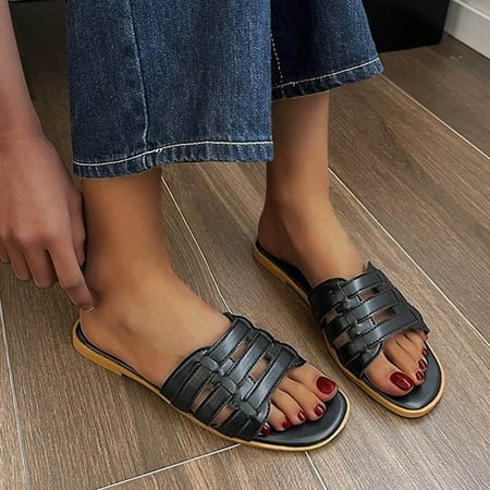 Hvyesh Flat Sandals for Women Dressy Summer Flat Shoes Ladies Beach Sandals Summer Non-Slip Causal Slippers Size 9
Hvyesh Flat Sandals for Women Dressy Summer Flat Shoes Ladies Beach Sandals Summer Non-Slip Causal Slippers Size 9
