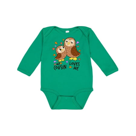 Inktastic My Cousin Loves Me- cute owl family Gift Baby Boy or Baby Girl Long Sleeve Bodysuit
Inktastic My Cousin Loves Me- cute owl family Gift Baby Boy or Baby Girl Long Sleeve Bodysuit