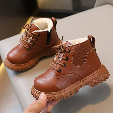 RUICUW Children Velvet Thickened Warm Short Boots Fashionable Outdoor Flat Princess Leather Boots 4-4.5 Years
RUICUW Children Velvet Thickened Warm Short Boots Fashionable Outdoor Flat Princess Leather Boots 4-4.5 Years