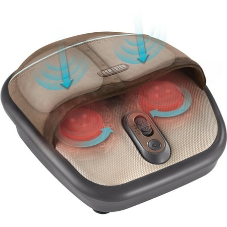 homedics massager heat foot shiatsu compression air