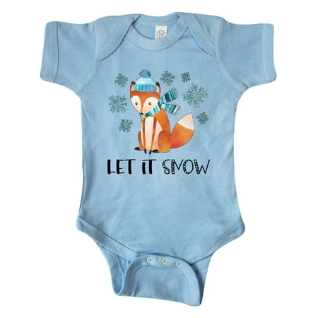 Inktastic Let it Snow Cute Orange Fox in Hat and Scarf Gift Baby Boy or Baby Girl Bodysuit 
Inktastic Let it Snow Cute Orange Fox in Hat and Scarf Gift Baby Boy or Baby Girl Bodysuit