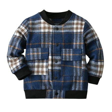Toddler Boys Coats Jackets Long Sleeve Winter Warm Outwear Jacket Coat Plaid Blue Oututwear For Babys Clothes
Toddler Boys Coats Jackets Long Sleeve Winter Warm Outwear Jacket Coat Plaid Blue Oututwear For Babys Clothes