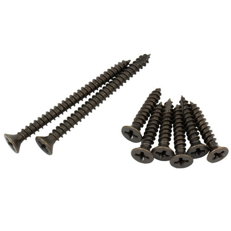 Large Door Screw Pack #9 x 2-1/4 (2-Pack) and #9 x 1 (6-Pack) Antique Brass by Stone Harbor Hardware
Large Door Screw Pack #9 x 2-1/4 (2-Pack) and #9 x 1 (6-Pack) Antique Brass by Stone Harbor Hardware